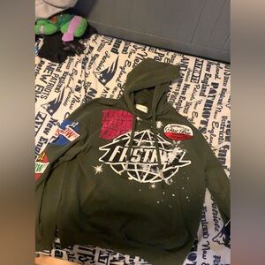 Green Graphic Hoodie